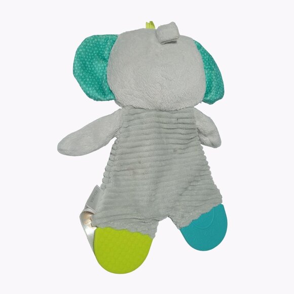 Bright Starts Elephant Teether 9 inch Plush Crinkles Lovey Soother Baby Toy - Picture 2 of 4